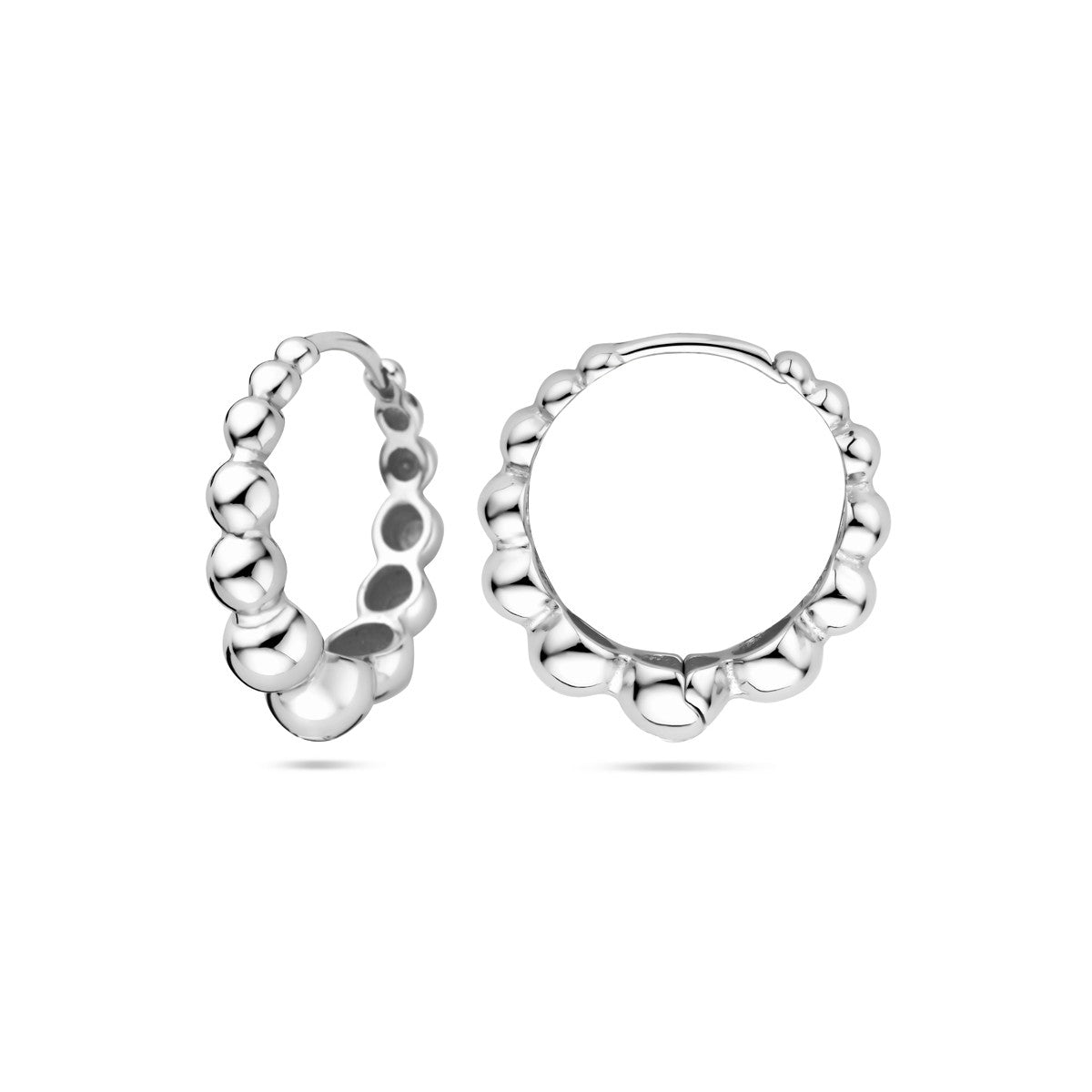 Zilver Gerhodineerd Klapoorringen 17 Mm 1339473 - PansiteNederland.nl