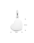 zilver gerhodineerd graveerhanger hart 10,5 mm 1339474 - PansiteNederland.nl