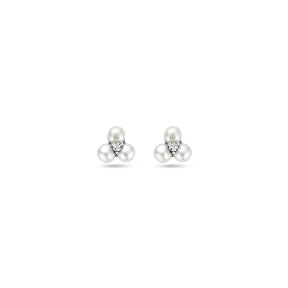 Zilver Gerhodineerd Oorknoppen Parel En Zirkonia 4 Mm 1339480 - PansiteNederland.nl