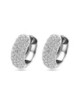 Zilver Gerhodineerd Klapoorringen Zirkonia 16 Mm 1339538 - PansiteNederland.nl