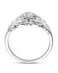 Gerhodineerd Zilver Ring Filigrain Met Zirkonia 1339580