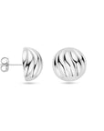 Zilver Gerhodineerd Oorknoppen 14,5 Mm 1339593 - PansiteNederland.nl