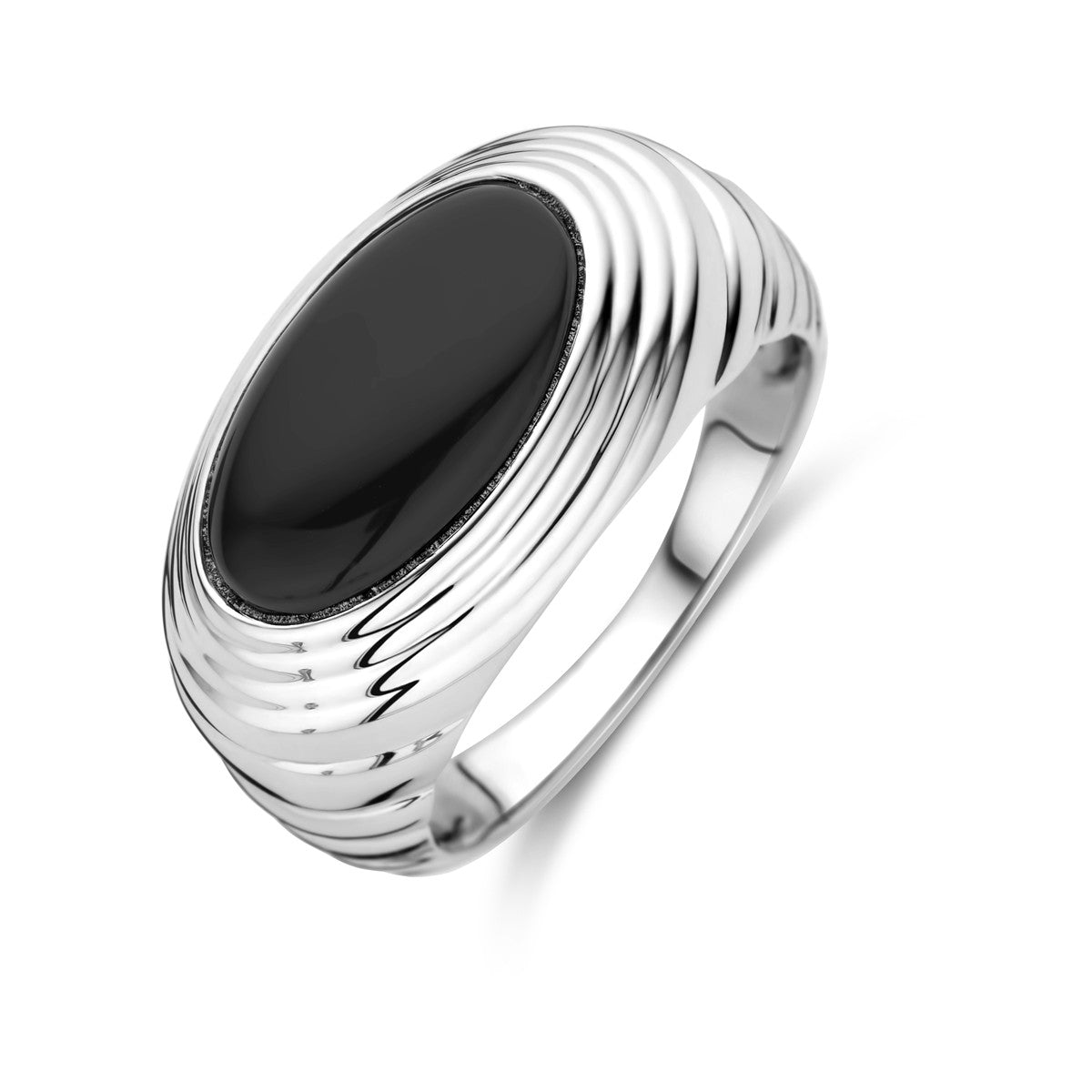 Gerhodineerd Zilver Ring Onyx 1339674 - PansiteNederland.nl