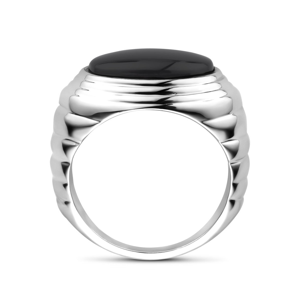 Gerhodineerd Zilver Ring Onyx 1339674 - PansiteNederland.nl