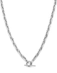 zilver gerhodineerd collier marine ronde buis 5,9 mm 42 cm kapittelslot 1339684