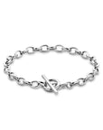 Zilver Gerhodineerd Armband Marine 5 Mm 18,5 Cm Kapittelslot 1339687
