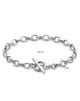 Zilver Gerhodineerd Armband Marine 5 Mm 18,5 Cm Kapittelslot 1339687