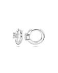 Zilver Gerhodineerd Klapoorringen Zirkonia 10,5 Mm 1339691 - PansiteNederland.nl