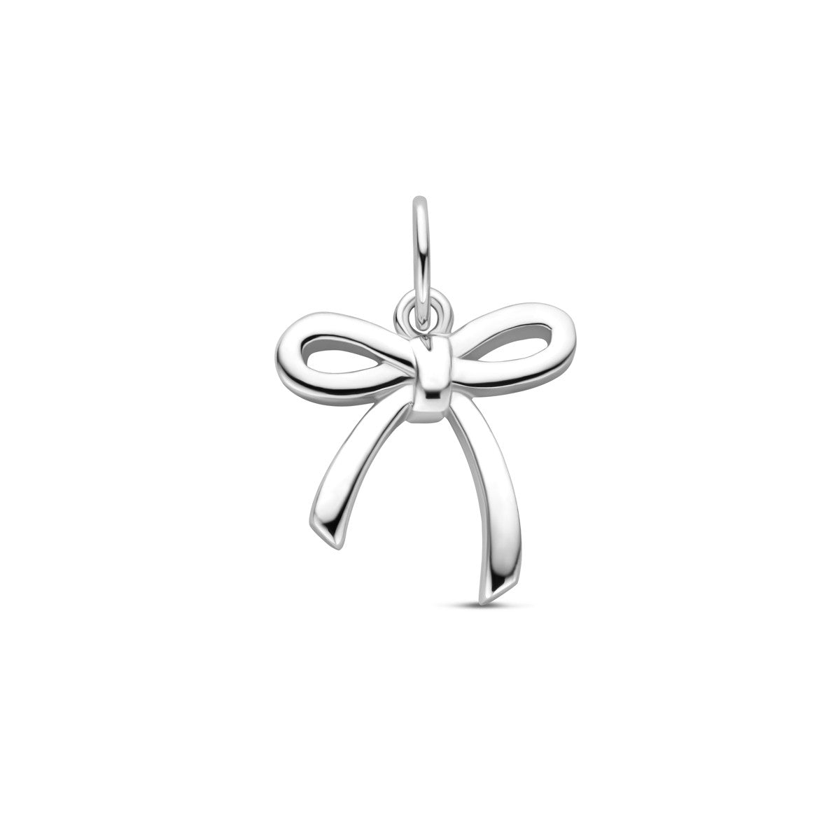 zilver gerhodineerd hanger strik 16 mm 1339695 - PansiteNederland.nl