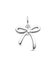 zilver gerhodineerd hanger strik 16 mm 1339695 - PansiteNederland.nl