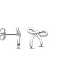 Zilver Gerhodineerd Oorknoppen Strik 10 mm 1339696 - PansiteNederland.nl