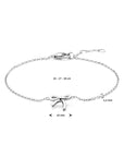 Zilver Gerhodineerd Armband Strik 16 - 17 - 18 Cm 1339702