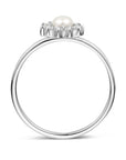 Gerhodineerd Zilver Ring Parel En Met Zirkonia 1339707 - PansiteNederland.nl