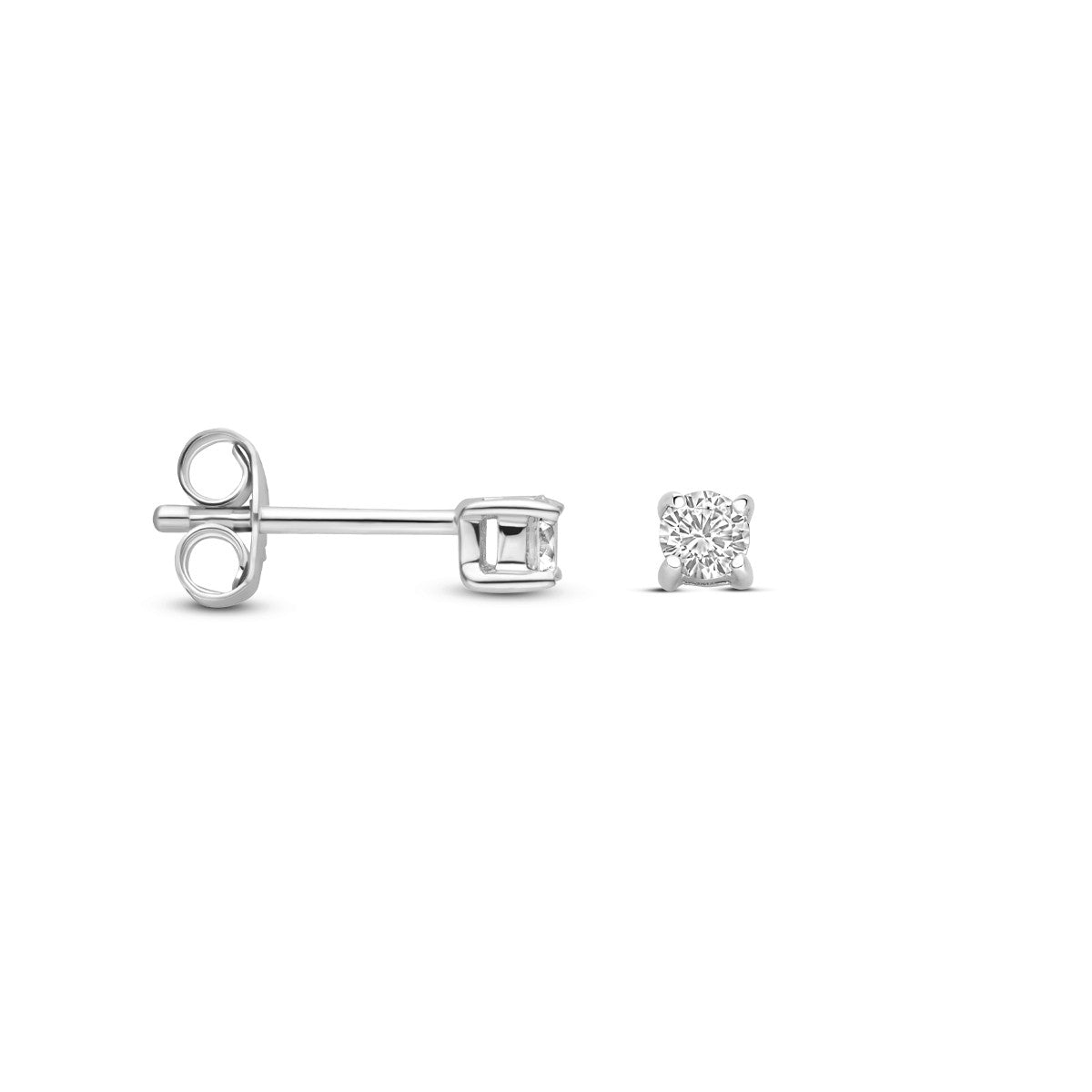 Zilver Gerhodineerd Oorknoppen Zirkonia 3 Mm 1339715 - PansiteNederland.nl