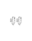 Zilver Gerhodineerd Klapoorringen Zirkonia 10 Mm 1339724 - PansiteNederland.nl