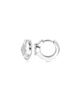 Zilver Gerhodineerd Klapoorringen Zirkonia 10 Mm 1339725 - PansiteNederland.nl