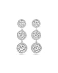 Zilver Gerhodineerd Oorhangers Zirkonia 33 Mm 1339727 - PansiteNederland.nl