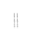 Zilver Gerhodineerd Oorhangers Zirkonia Brisur Haak 24 Mm 1339738 - PansiteNederland.nl
