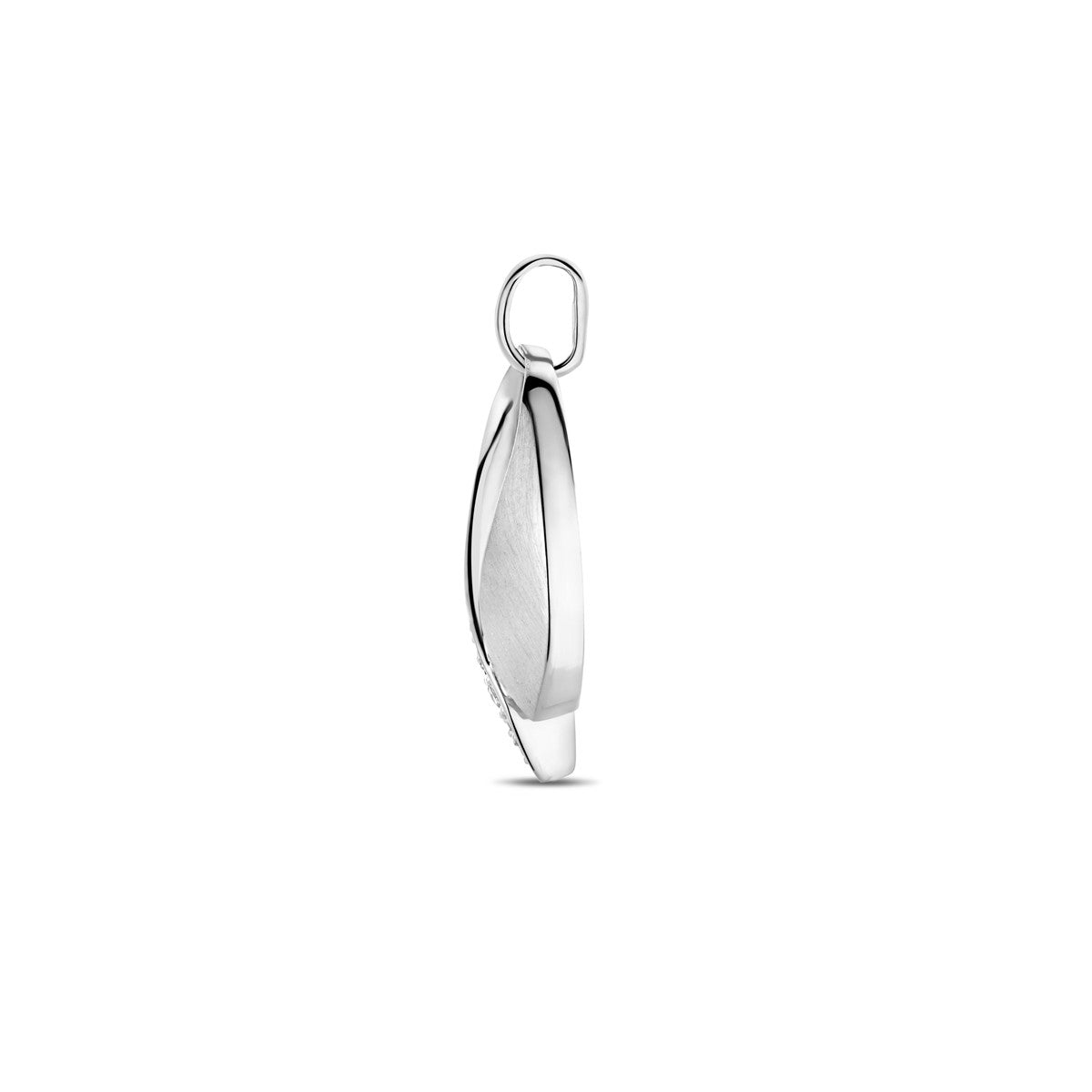 zilver gerhodineerd hanger zirkonia poli/mat 22 mm 1339743 - PansiteNederland.nl