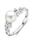 Gerhodineerd Zilver Ring Parel En Met Zirkonia 1339776 - PansiteNederland.nl