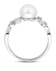 Gerhodineerd Zilver Ring Parel En Met Zirkonia 1339776 - PansiteNederland.nl