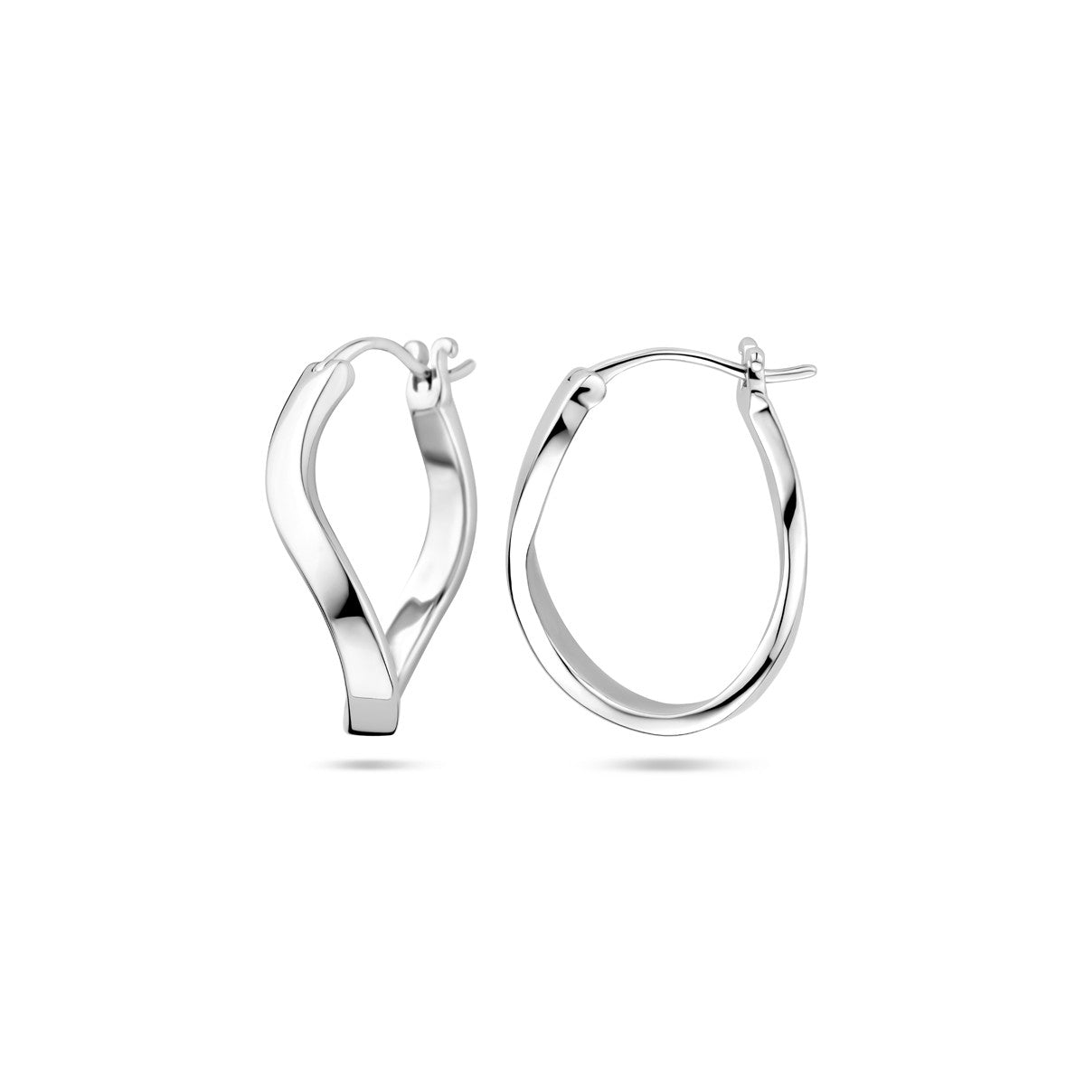 Zilver Gerhodineerd Oorringen 26 Mm 1339785 - PansiteNederland.nl
