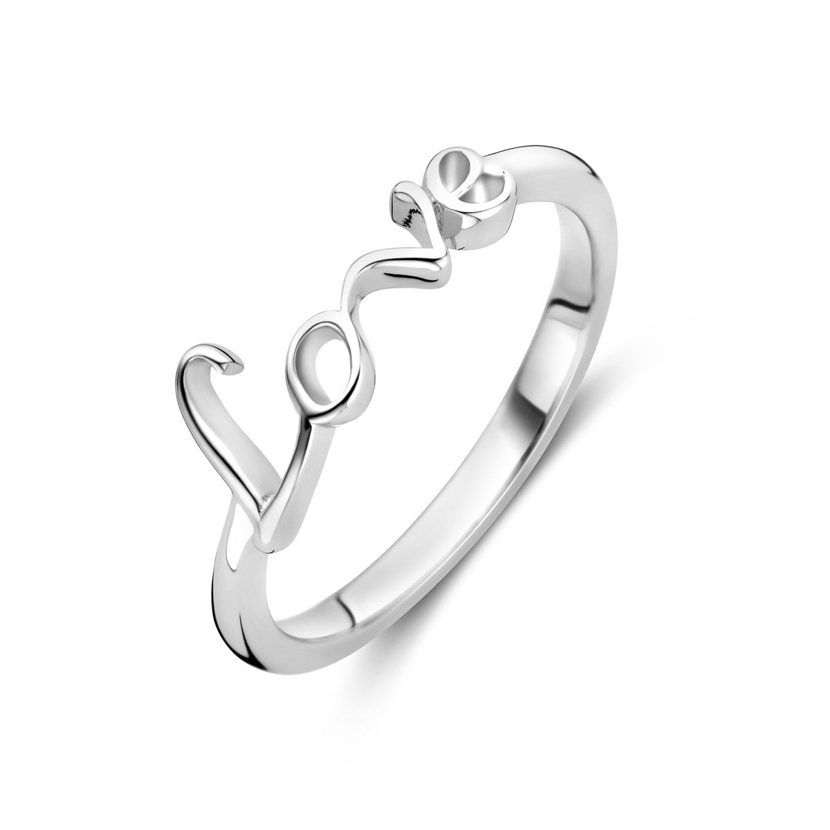 Gerhodineerd Zilver Ring Love 1339790 - PansiteNederland.nl