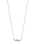 Zilver gerhodineerd collier zirkonia 42 + 3 cm - 1339795