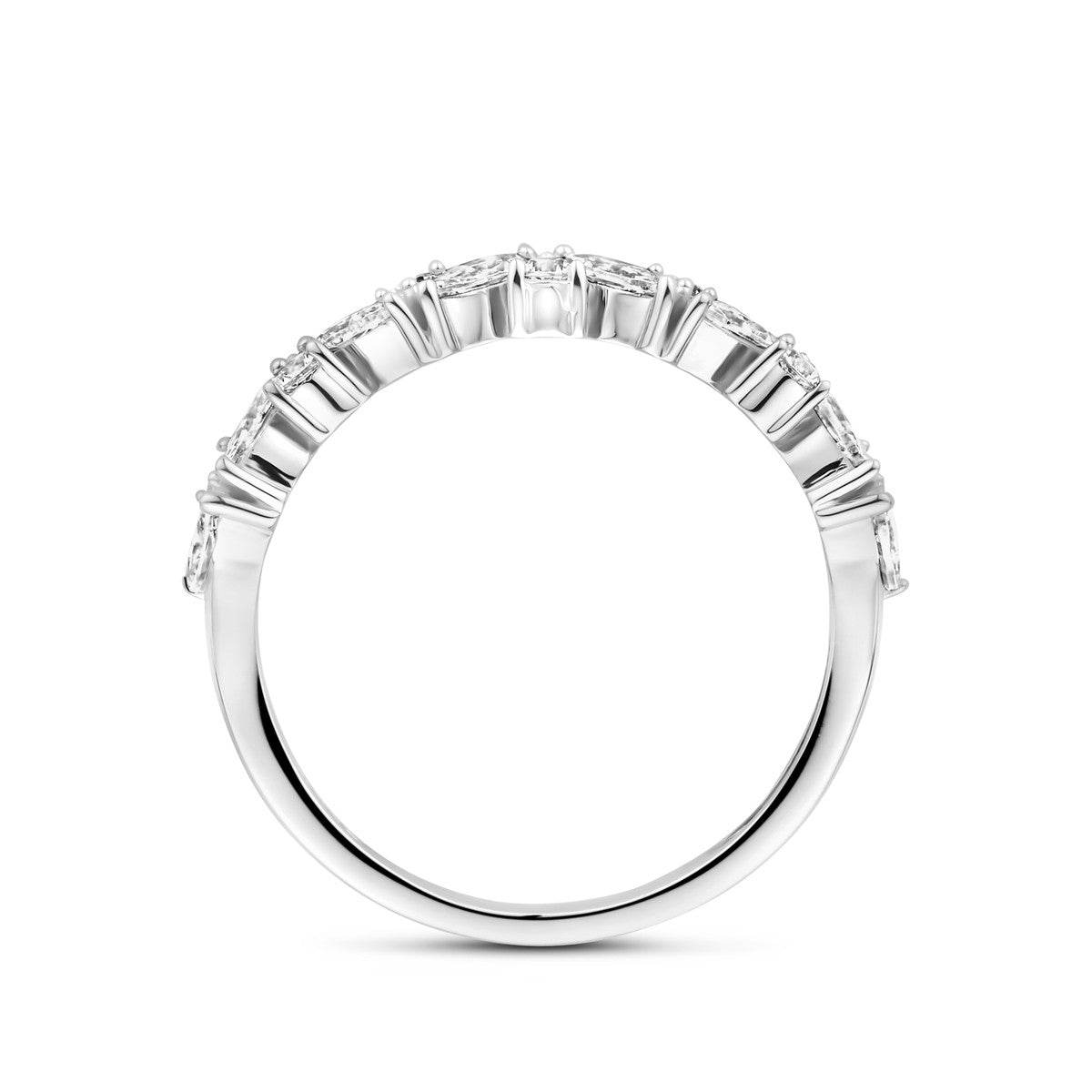 Gerhodineerd Zilver Ring Met Zirkonia 3,5 Mm 1339817 - PansiteNederland.nl