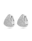 Zilver Gerhodineerd Klapoorringen Zirkonia 15 Mm 1339851 - PansiteNederland.nl
