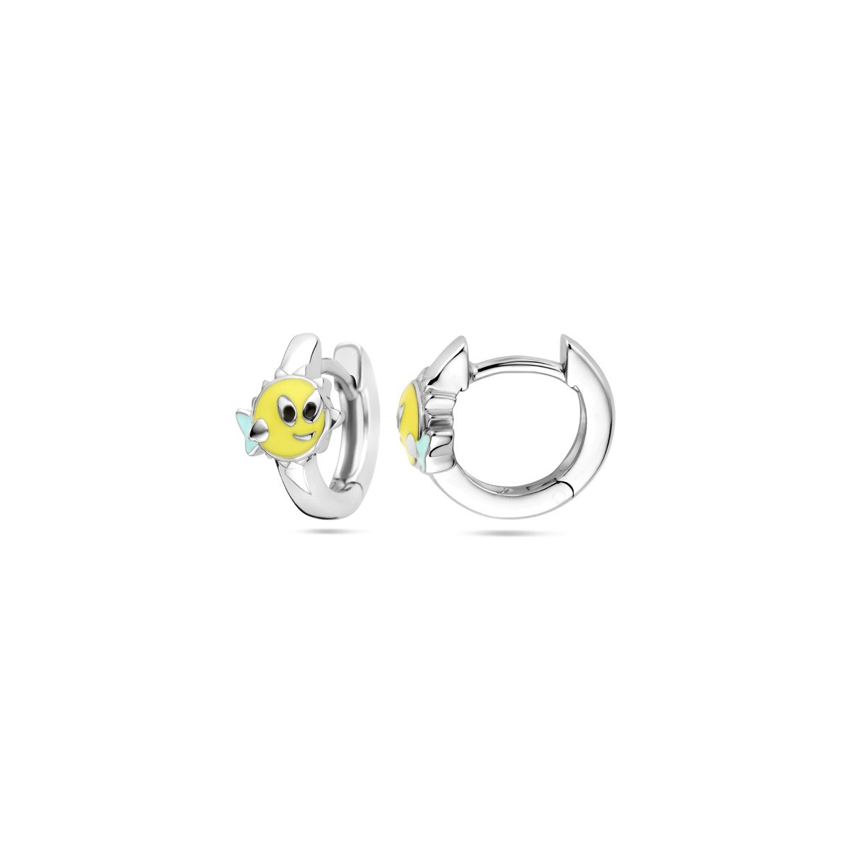 Zilver Gerhodineerd Klapoorringen Vis 10,5 Mm 1339907 - PansiteNederland.nl