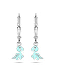 Zilver Gerhodineerd Oorhangers Dino Brisur Haak 23 Mm 1339908 - PansiteNederland.nl