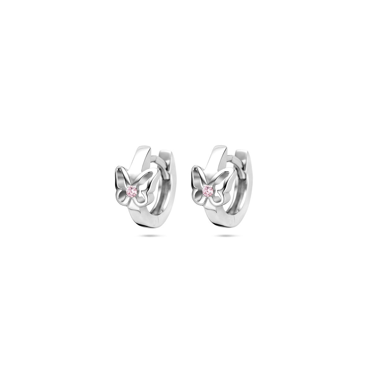Zilver Gerhodineerd Klapoorringen Vlinder 10,5 Mm 1339913 - PansiteNederland.nl