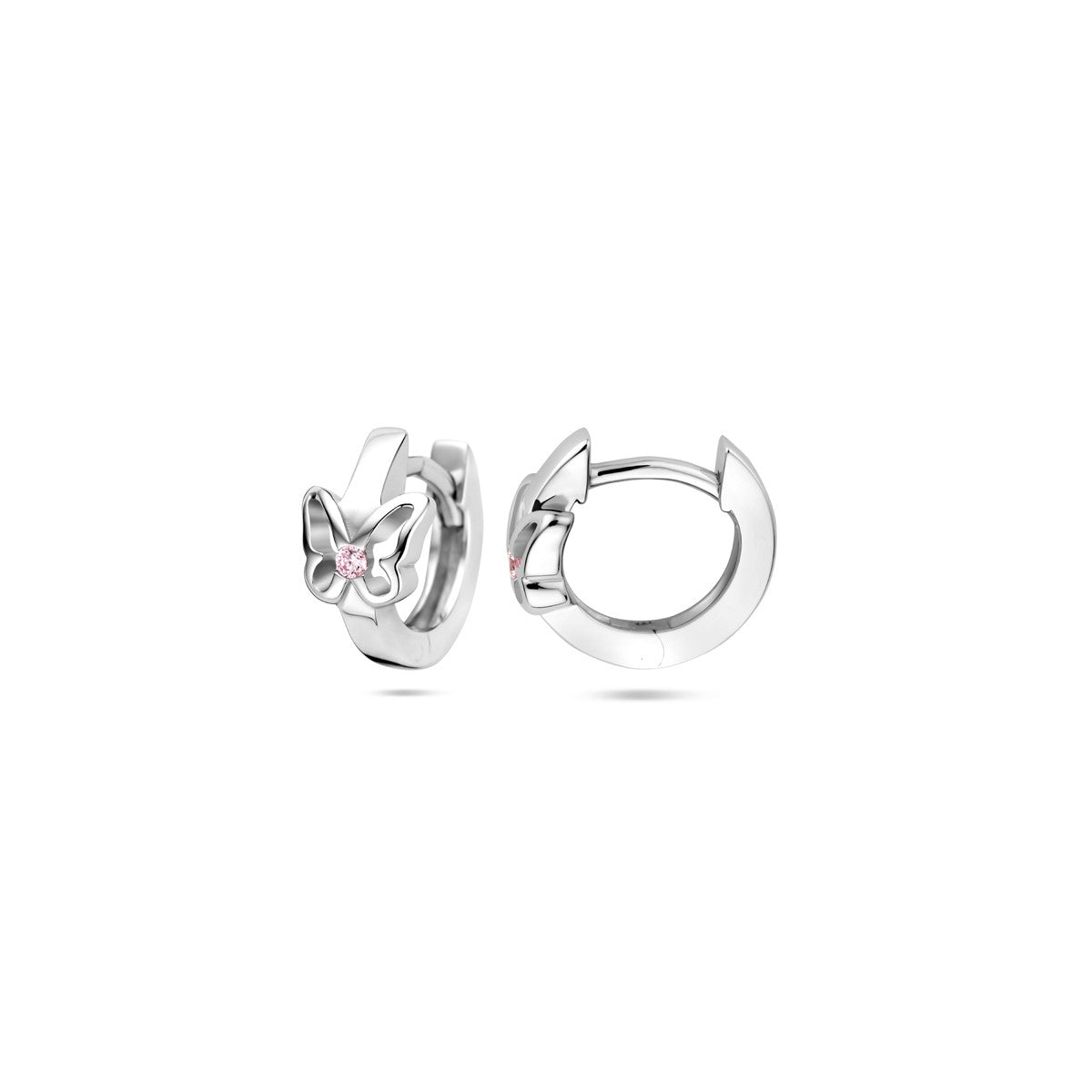 Zilver Gerhodineerd Klapoorringen Vlinder 10,5 Mm 1339913 - PansiteNederland.nl