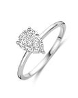 Gerhodineerd Zilver Ring Met Zirkonia 1339966 - PansiteNederland.nl