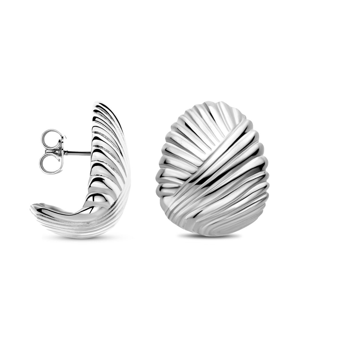 Zilver Gerhodineerd Oorknoppen 20 mm 1339981 - PansiteNederland.nl