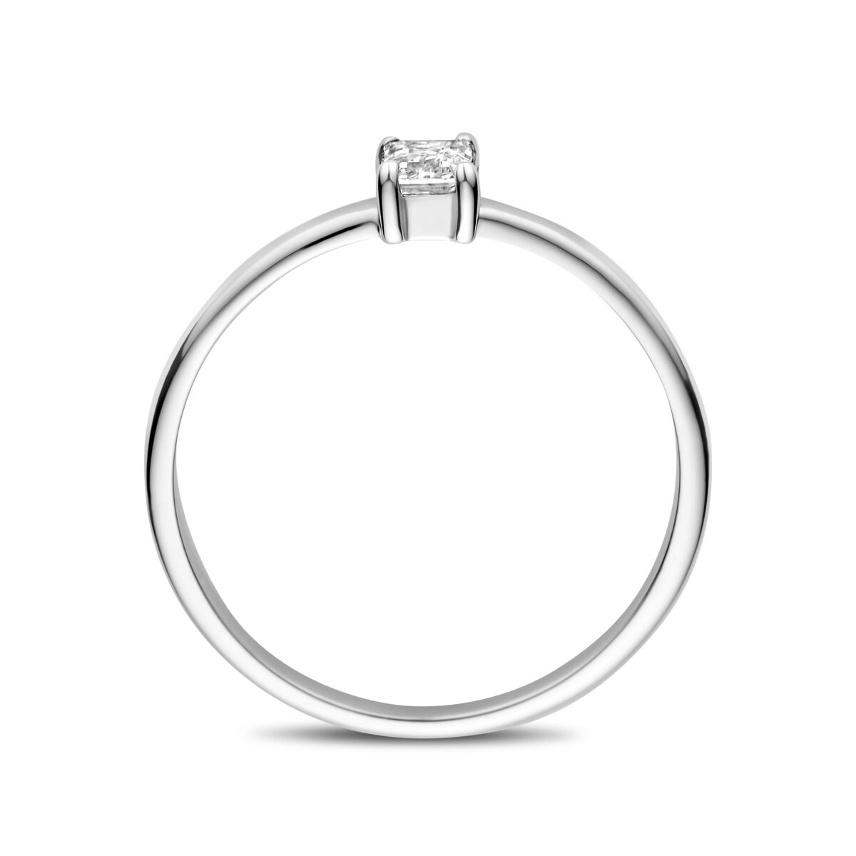 Gerhodineerd Zilver Ring Met Zirkonia 1340000 - PansiteNederland.nl