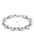 Zilver Gerhodineerd Armband Koffieboon 11 Mm 20 Cm 1340015 - PansiteNederland.nl