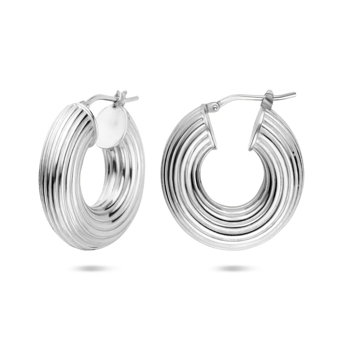 Zilver Gerhodineerd Oorringen 26 Mm 1340016 - PansiteNederland.nl