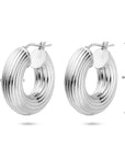 Zilver Gerhodineerd Oorringen 26 Mm 1340016 - PansiteNederland.nl