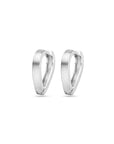 Zilver Gerhodineerd Klapoorringen Mat 15 Mm 1340031 - PansiteNederland.nl