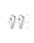 Zilver Gerhodineerd Klapoorringen Mat 15 Mm 1340031 - PansiteNederland.nl