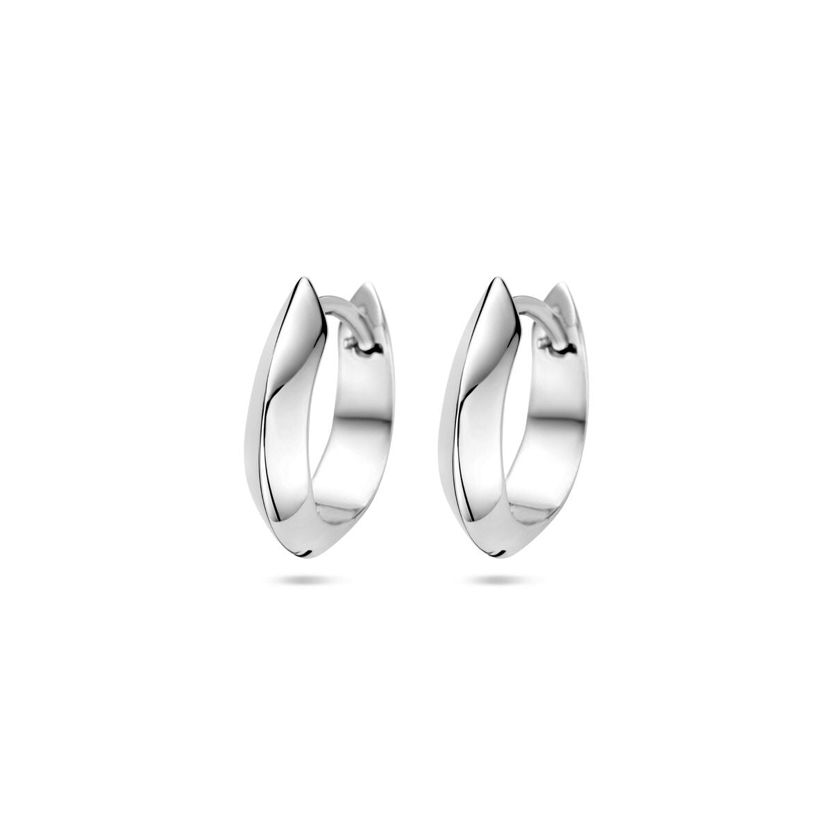 Zilver Gerhodineerd Klapoorringen 16 Mm 1340034 - PansiteNederland.nl