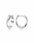 Zilver Gerhodineerd Klapoorringen 16 Mm 1340034 - PansiteNederland.nl