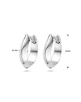 Zilver Gerhodineerd Klapoorringen 16 Mm 1340034 - PansiteNederland.nl