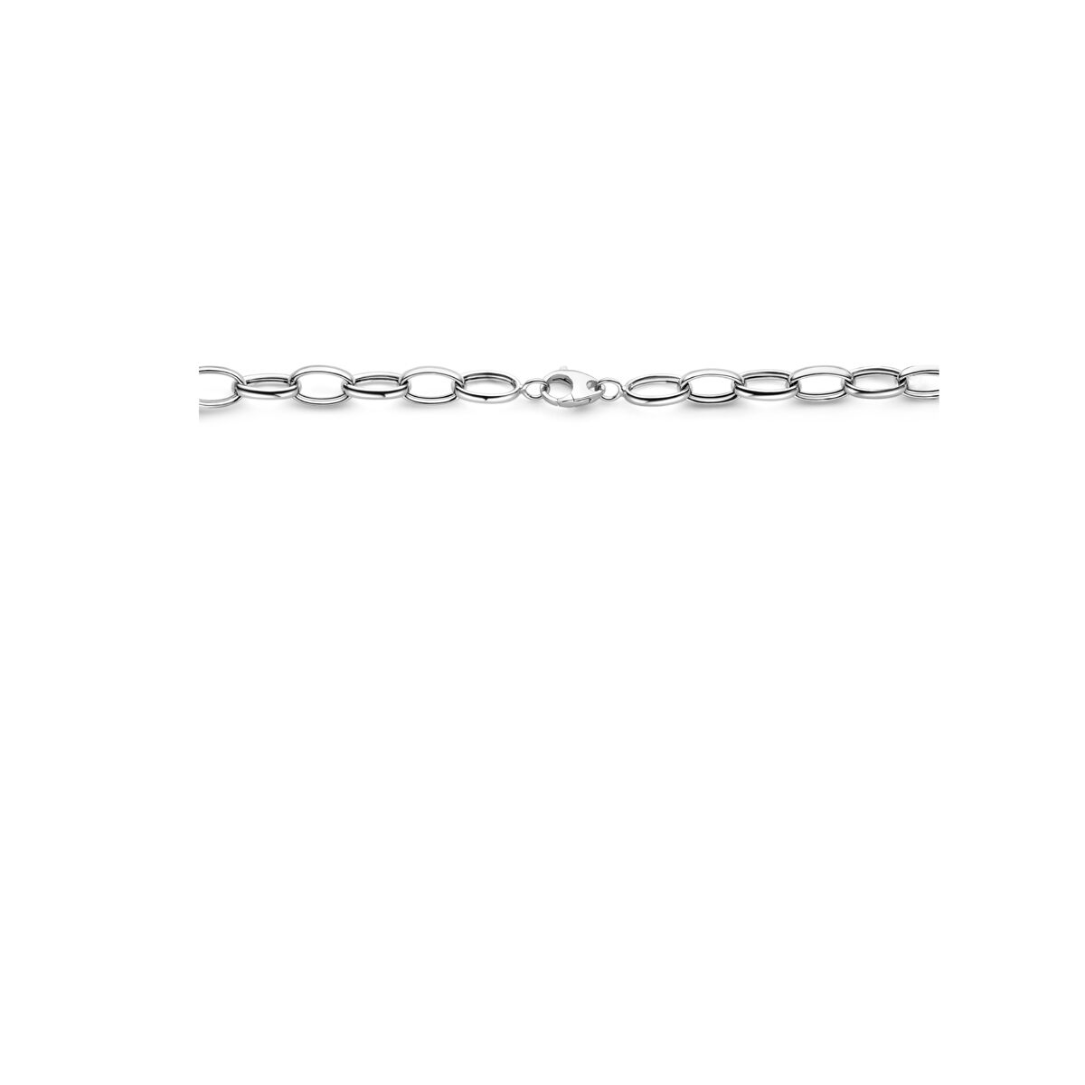 zilver gerhodineerd collier anker 10 mm 43 cm 1340048 - PansiteNederland.nl