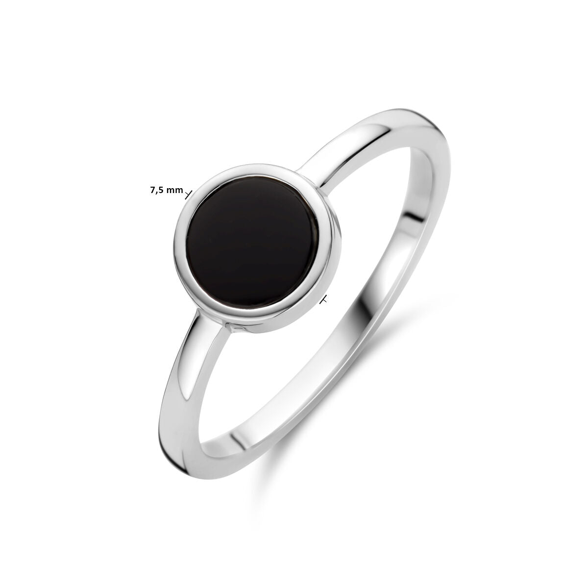 Gerhodineerd Zilver Ring Onyx 1340340 - PansiteNederland.nl