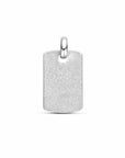 zilver gerhodineerd graveerhanger glitter gediamanteerd 26 mm 1340353