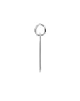 zilver gerhodineerd graveerhanger glitter gediamanteerd 26 mm 1340353