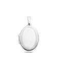 zilver gerhodineerd medaillon ovaal 33 mm 1340442 - PansiteNederland.nl